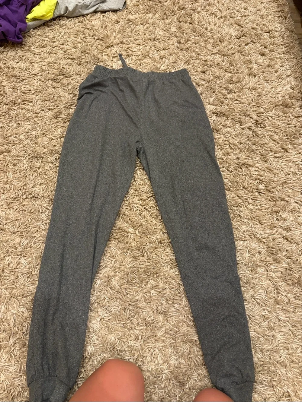Justice Heather Gray Elastic Waist Joggers
